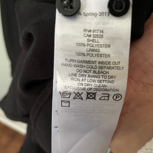 A/X Black Band Collar, Button-down Shirt S - Picture 4 of 5